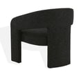 thumbnail image 6 of SAFAVIEH Couture Roseanna Modern Velvet Solid Accent Chair, Black, 6 of 9