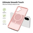 thumbnail image 2 of Rosebono Compatible With Samsung Galaxy A07/ Galaxy A06 Case, Magnetic Translucent Matte Hybrid Gradient Transparent Soft TPU Clear Skin Cover Protection Case (Pink), 2 of 5