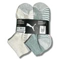 thumbnail image 2 of PUMA SOCKS WOMEN'S - QUARTER 253 - BLISS PINK GREEN - SHOE SZ 5-9.5 -PACK 6, 2 of 2