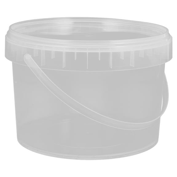GETAJGHSD Clear Plastic Bucket with Lid, Multipurpose Container for Gardening, Water Storage, and Household Use