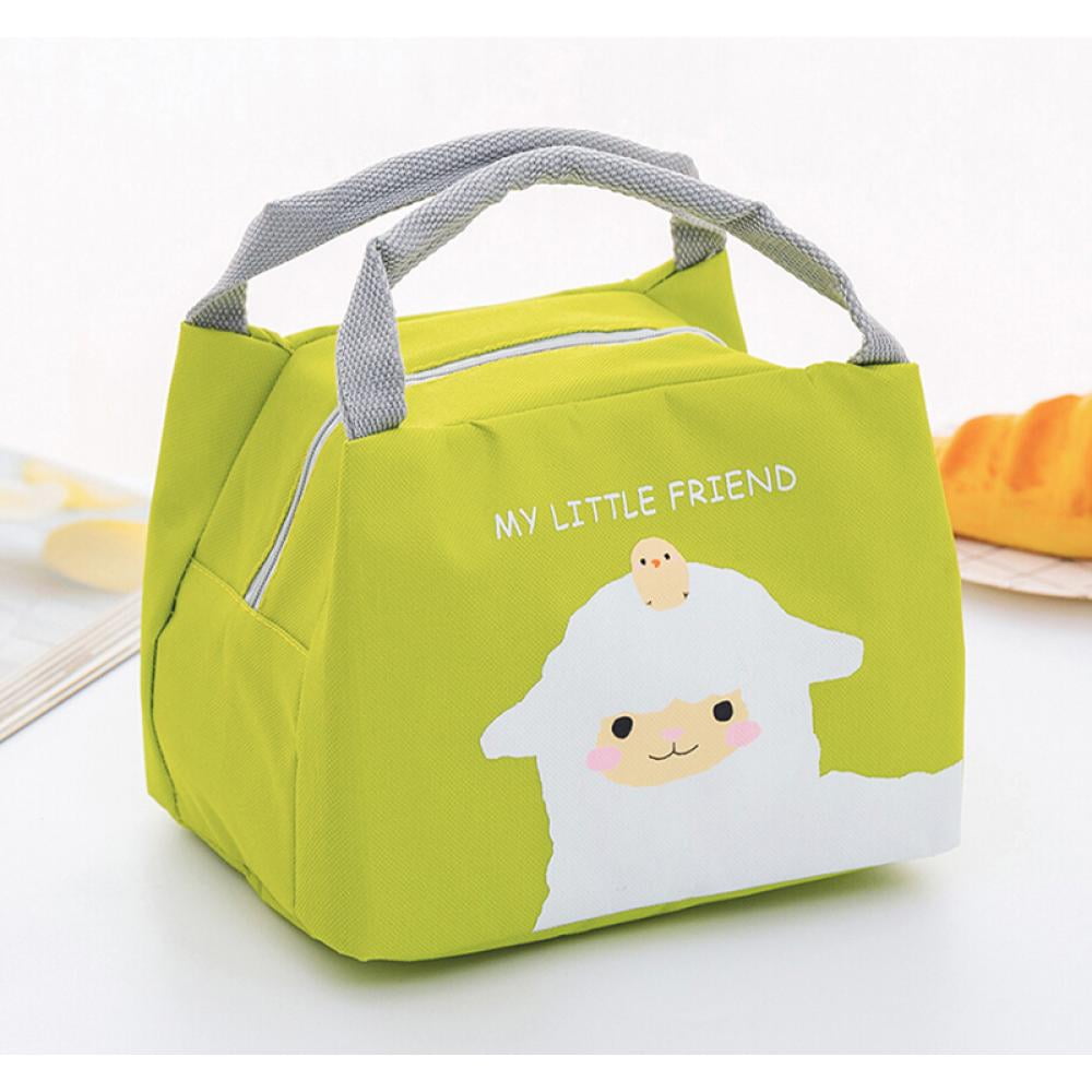 Insulated Cooler Cute Lunch bag for Kids, Waterproof Lovely Canvas