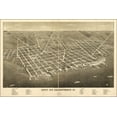 thumbnail image 1 of 24"x36" Gallery Poster, map of City of Sandusky, Ohio 1883, 1 of 1