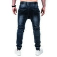 thumbnail image 5 of QHFBli Mens Classic Slim Fit Stretchy Jeans for Men Skinny Flex Denim Pants Ripped Designer, 5 of 9