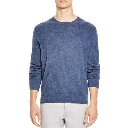 Jacquard Cashmere - Bloomingdales Mens Mini Jacquard Cashmere Crewneck Sweater X-Large Dusty Blue