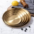 thumbnail image 1 of MesaSe Metal Stainless Steel Storage Tray  Snack Fruit Cosmetics Organizer Dinner Plates Container Decor, 1 of 8