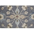 thumbnail image 3 of HomeRoots 514807 9 x 12 ft. Gray Ivory & Red Wool Floral Hand Tufted Handmade Stain Resistant Rectangle Area Rug, 3 of 4