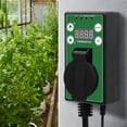 thumbnail image 3 of COOS BAY Digital Thermostat Controller -4 to 108°F for Greenhouse Heater, Heat Mat, Grow Tent, Garage, Reptile Enclosure, Seedling, 15A/1500W, Green, 3 of 10