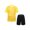 Yellow, variant on TSSOE Kids Boys Football Training Uniform Soccer Jersey Short Sleeve Shirts with Drawstring Mesh Yellow L