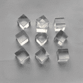 thumbnail image 2 of 10 Pcs 1inch X Clear Acrylic Square Squares Blocks - All Sides Polished, Plastic Rod Peg, 2 of 3