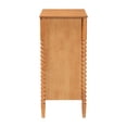 thumbnail image 4 of Baxton Studio Lucera Mid-Century Oak Brown Bobbin Wood 4-Drawer Chest, 4 of 10