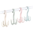 thumbnail image 1 of Rotating Tie Racks for Closets, Purse Bag Hangers Rack for Closet, 4 Pack Belt Organizer Racks, Women's Handbags Hanger Hooks for Hanging Scarf Hats Towels, 1 of 10
