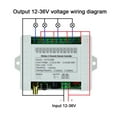 thumbnail image 4 of DC12/24/36 4CH Wireless Remote Control LED Light Switch Relay Output Radio Waterproof Transmitter And 433 Receiver ,Stability, 4 of 6