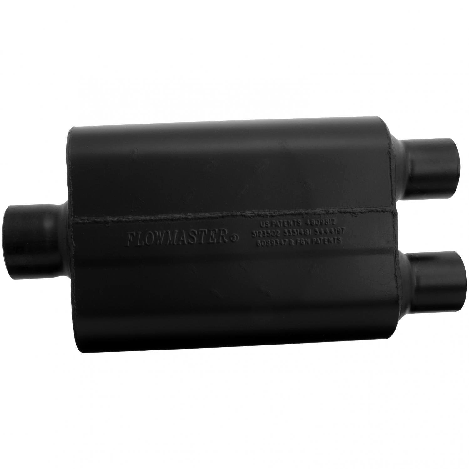 Flowmaster 9430452 Super 44 Muffler - 3.00 Center In / 2.50 Dual Out - Aggressive Sound