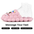 thumbnail image 3 of Kids Bubble Slides with Charms Boys Girls Funny Lychee Bubble Slippers Soft Massage Golf Ball Shoes Non-Slip House Slippers for Shower Bedroom Beach Pool, 3 of 6