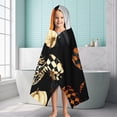 thumbnail image 6 of Halloween Patterned Pumpkins (2) Hooded Bath Towel，60"x35" for Ages 3 To 12 Kids, Quick Dry Lightweight Soft Microfiber Hood Beach Towel Cover Up for Kids, 6 of 7