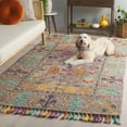 thumbnail image 4 of SAFAVIEH Blossom Hamilton Floral Wool Area Rug, Grey/Multi, 10' x 10' Square, 4 of 11