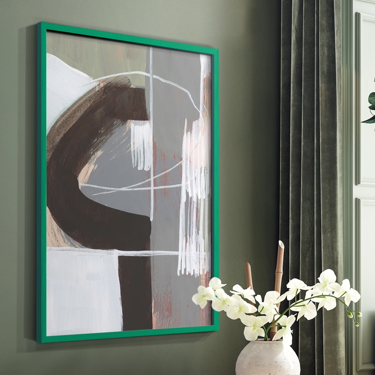 Arching Neutrals IV in Paper Solid Wood 8 x 10 Framed Print