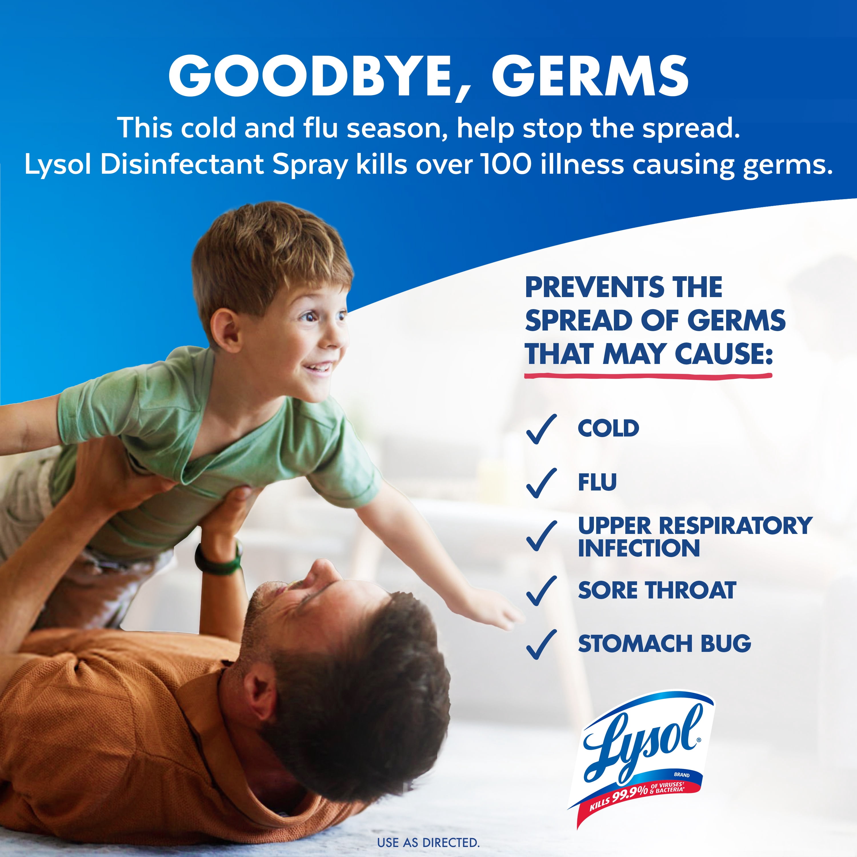 Lysol Disinfectant Spray, Sanitizing and Antibacterial Spray, Deodorizer, Crisp Linen, 12.5 oz