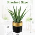 thumbnail image 3 of Planta artificial de agave Briful, suculenta, 31 cm, color negro dorado, 3 of 6