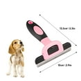 thumbnail image 5 of Charkool Dog/Cat Grooming Rake, Grooming Tool, Removes Loose Hair and Tangles, Pink, 5 of 6