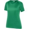 thumbnail image 2 of Augusta Sportswear 2792.030.2XL Ladies Attain Wicking Raglan Sleeve T-Shirt, Kelly - 2XL, 2 of 2