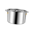 thumbnail image 1 of Luzkey Stainless Steel Soup Pot, 6.2L Multipurpose Cooking Pot with Dustproof Lid for All Stoves, 1 of 8
