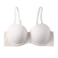 thumbnail image 2 of Supportive Athletic Bra Womens T-Shirt Underwire Bra Push up Bras Full Cover Wireless Supportive Everyday Bralettes White XL, 2 of 6