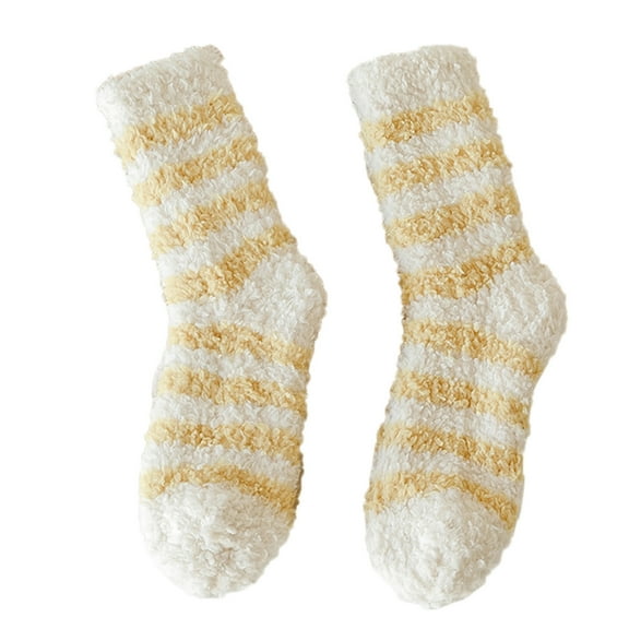 Yellow Socks Warm Christmas Fashion Windproof Printing Mid Tube Socks Long Tube Cotton