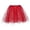 A1-Red1652, variant on XIAOCHA Women's Sparkly Tulle Skirt Summer Elastic Waist Layered Casual Soft Daily Party Mini Skirt