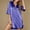 Blue, variant on Women's Silk Nightgown 3/4 Sleeve Nightshirt Button Down Sleepshirt Satin Night Gowns for Women Sleepwear