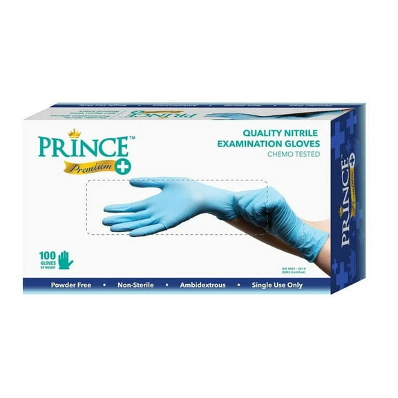 1,000pcs Nitrile Gloves Examination Powder- Free Non Sterile Premium Blue Large