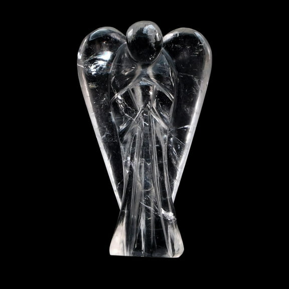 2inch Clear Quartz Pocket Angel Hand Carved Crystal Mini Master Healers for Home Decor – Thoughtful Christmas Gift or Any Occasion
