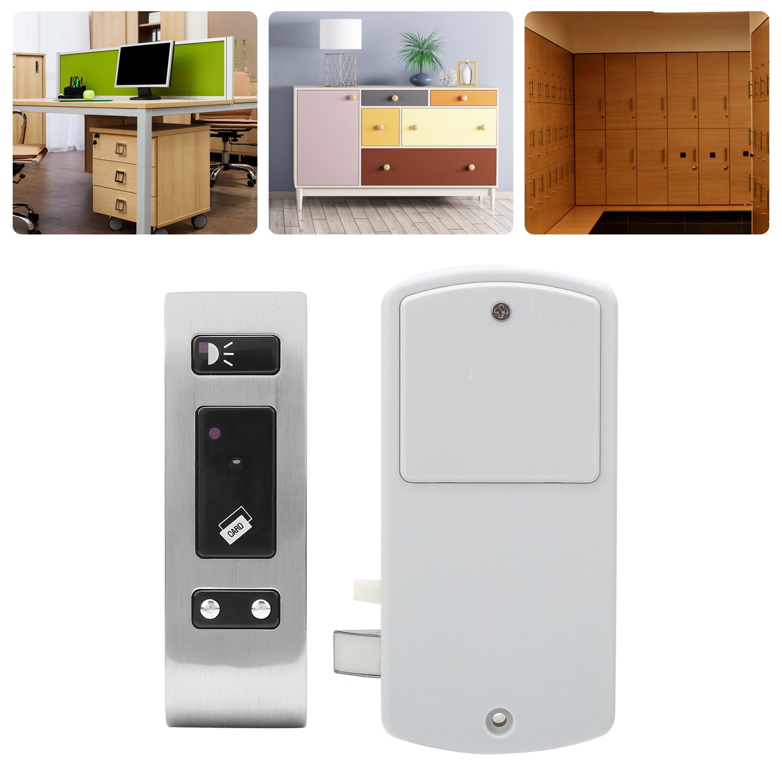 NFTIGB Electronic Cabinet Lock Smart EM Tag Unlock Keyless Inductive Sauna Locker Security Device, 5.91 inches / 15 cm Length