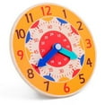Montessori Wooden Clock For Children, Toys With Hours, Minutes And