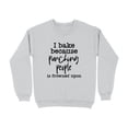 thumbnail image 4 of I Bake Because Punching People Is Frowned Upon Sweatshirt (Navy, 5XL), 4 of 14