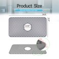 thumbnail image 2 of Silicone Sink Protector for Kitchen,Sink Protector Grid for Bottom of Center Drain Sink,Non- Heat Resistant Liner for Farmhouse Porcelain Sink, 2 of 7