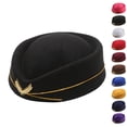 thumbnail image 2 of Audhol Women's Pilot Hat Plane Cap Imitation Cosplay Stage Perform Costume Hathalloween Party, Stage Play, Themed Photoshoot, Hot Pink, 2 of 5
