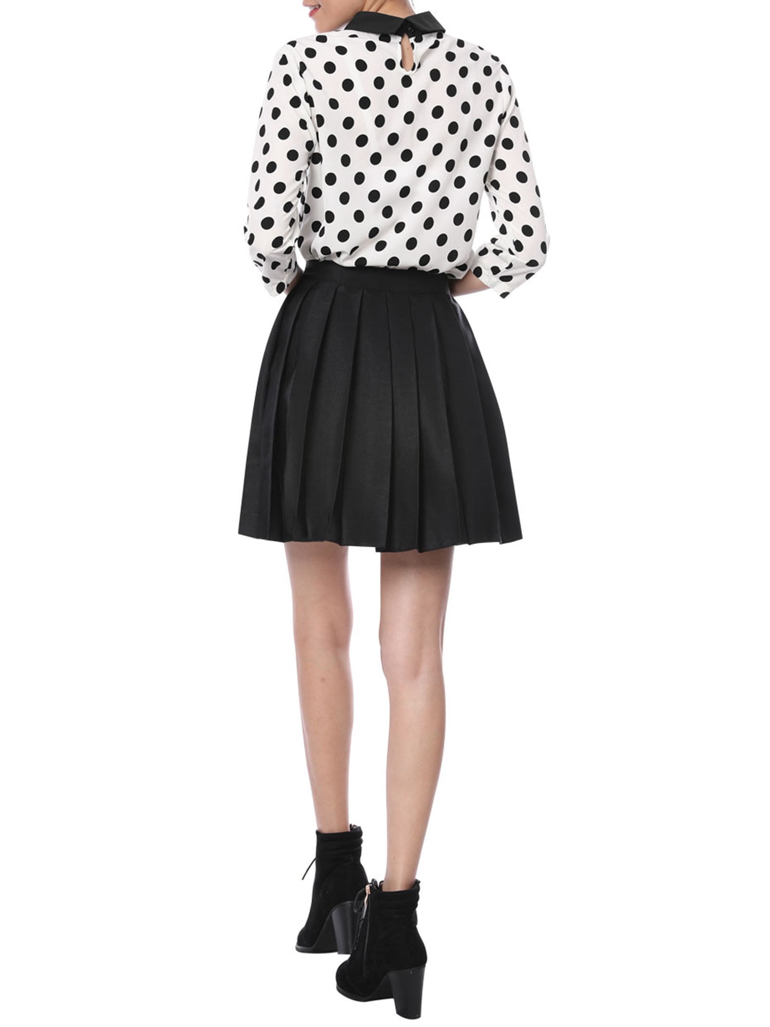 DARING DIVA Blouses 3/4 Sleeves Solid Office Work Tops S White