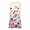 thumbnail image 3 of Yuwull Sun Dresses for Women 2023 Summer Casual Tshirt Sleeveless Knee Length Dresses for Women Flowy Sun Dress Beach Swimsuit Cover Ups, 3 of 4