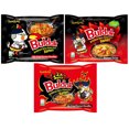 thumbnail image 2 of Samyang Buldak Ramen Variety 10 Packs - Carbonara, Cream Carbonara, Kimchi, Stew, Jjajang, 2X Spicy, Habanero Lime, Curry, Quattro Cheese, Original l With Absol MarketPlace Chopsticks, 2 of 9