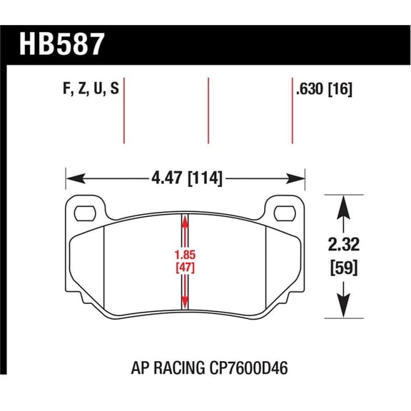 Hawk 2002-2004 Audi A6 (Front Rotors 320mm) HPS 5.0 Rear Brake Pads