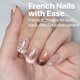 thumbnail image 2 of Press On Nails SXC Cosmetics French Tip Skin Tone Nude XS, 2 of 9