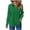 03-Green, variant on MaFYtyTPR Women's Button Down Shirts Lapel Collar Long Sleeve Textured Casual Loose Blouse Casual Work Tops
