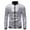 Silver Tops for Men, variant on IYTR Men's Sequin Jacket Party Clubwear Long Sleeve Gold Trim Stand-Up Collar Coats Black M