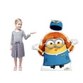 thumbnail image 4 of Cardboard People Bob Airline Stewardess Life Size Cardboard Cutout Standup - Minions: The of Gru (2022 Film), 4 of 5