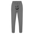 thumbnail image 3 of Zszcpp Summer Pants For Mens 2025 Cropped Simple Style Long Suitable Cartoon Print Daily Life Trousers Casual Trouser, 3 of 5