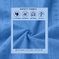 thumbnail image 5 of Endives Womens 3/4 Sleeve Shirt V Neck Eyelet Shirts Casual Vacation Blouses Womens Tops Summer Clothing S-5XL Sky Blue, 5 of 7
