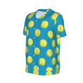 thumbnail image 6 of Fotbe Ball Tennis Baseball Jersey Shirt for Men and Women, Casual Short Sleeves Button Down T-Shirt-4X-Large, 6 of 9