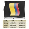 thumbnail image 3 of Manta de franela con la bandera de Colombia, elegante edredón para una siesta, edredón de invierno para las cuatro estaciones, antimicrobiano, con control de olores, ligero y antiestático, unisex, 60, 3 of 5