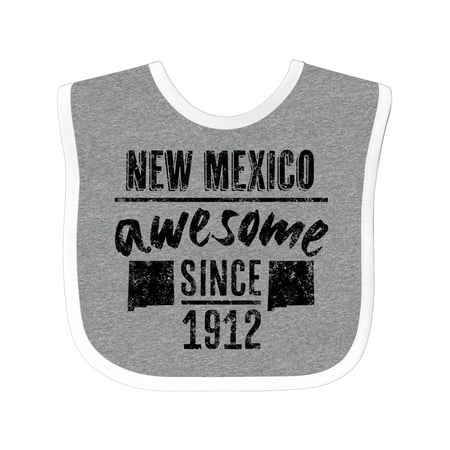 

Inktastic New Mexico Awesome Since 1912 Gift Baby Boy or Baby Girl Bib